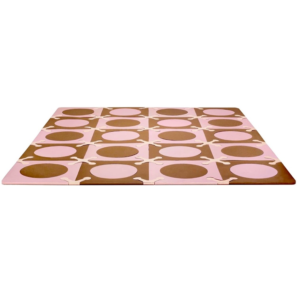Skip Hop PlaySpot Floor Mat, Light Pink/Brown